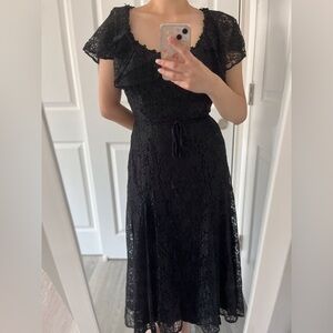Elegant Black Lace Dress